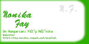 monika fay business card